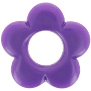 Pendente a fiore da 21 mm in resina opaca - Viola x1