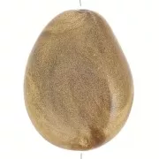 Bronzo - Perle plate irrégulière en résine opaque 25x20 mm - Bronze marbré x1 Perle plate irrégulière en résine opaque 25x20 mm - Bronze marbré x1