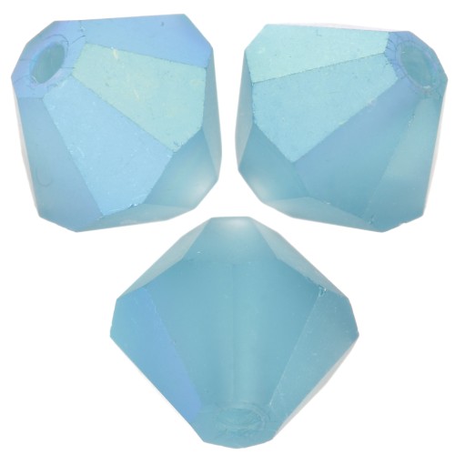 Biconi Preciosa - Perline rondelle 6 mm - Indicolite AB opaco x12