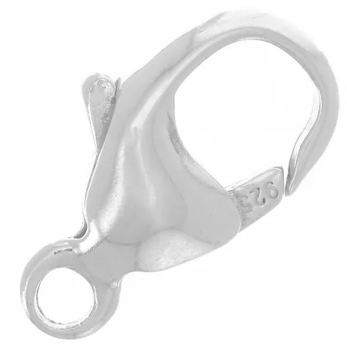 Chiusura a moschettone da 11 mm - Argento 925 x1
