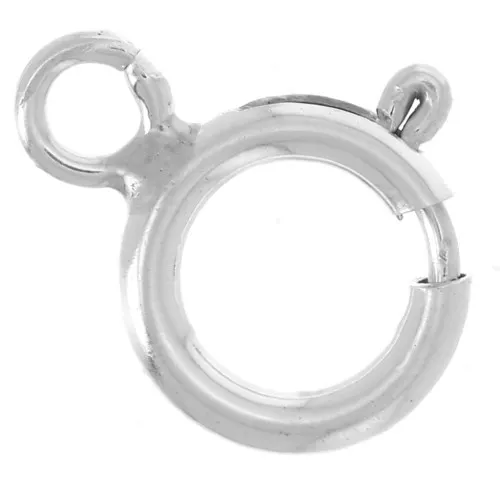 Chiusura a molla da 5,5 mm con anello parallelo aperto - Argento 925 x1
