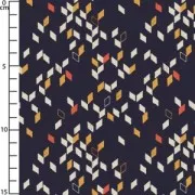 Tessuto Batista Graphik - Atelier Brunette - Twist Dark Blue x10cm