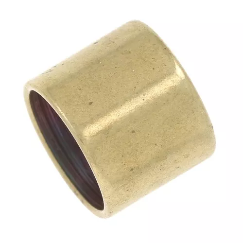 Chiudicordoncino tube per cordoncino 10 mm Ottone antico x1