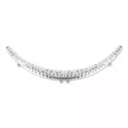 Separatore per collana 155x14mm Placcatura Argento Antico