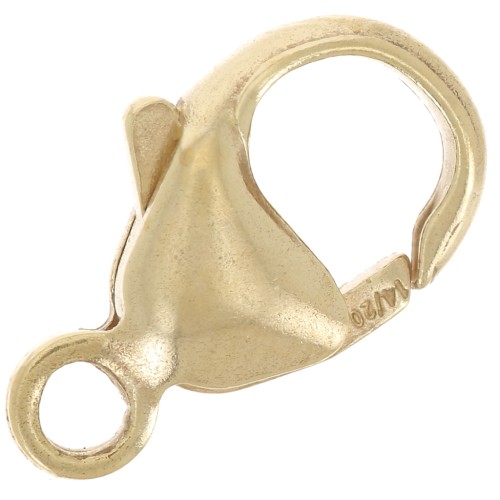 Moschettone da 13 mm - Gold filled (oro laminato) x1