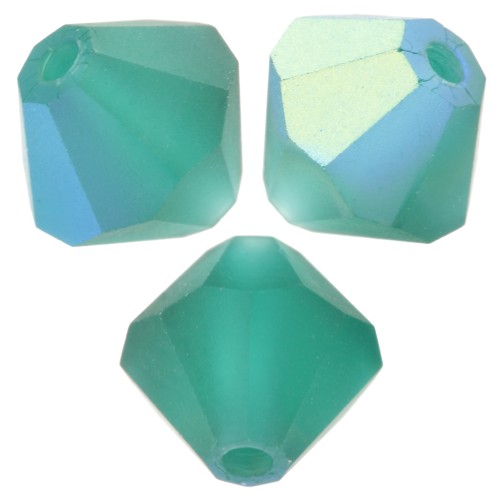 Perline Preciosa Biconi - Perline 6 mm - Emerald AB Matt x12