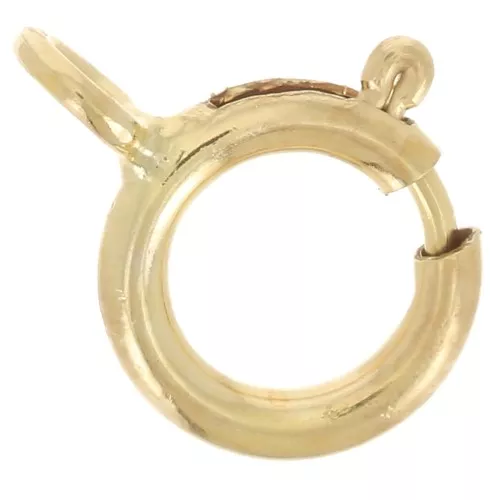 Chiusura a molla da 5,5 mm con anello chiuso - Gold filled (oro laminato) x1
