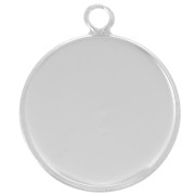 Pendente per cabochon piatto da 20 mm - Argento 925 x1|raw }}
