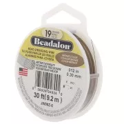 Cavetto 19 fili 0,30 mm - Beadalon - Bronzo x9,2m