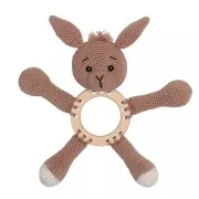 Anello in legno a più fori 70 mm - Naturale x1