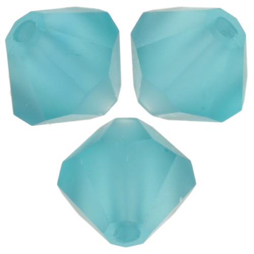 Preciosa Biconi - Perline 6 mm - Zircone blu Matt x12