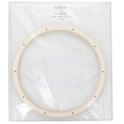Cerchio di legno da 22 cm con fori per cellulare - Naturale x1
