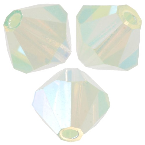 Perle biconi Preciosa - Chrysolite Opal AB 2X x12