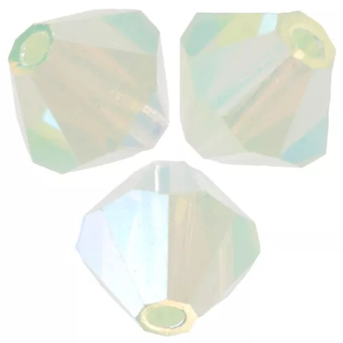 Perle biconi Preciosa - Chrysolite Opal AB 2X x12