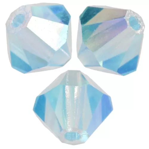 Perle biconi Preciosa 5 mm - Aqua Bohemica AB 2X x12
