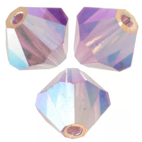Perle biconi Preciosa 5 mm - Light Amethyst AB 2X x12