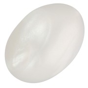 Cabochon ovale in resina 18x13 mm - Bianco perlato x1|raw }}