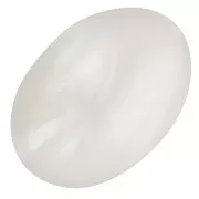 Cabochon - Cabochon ovale in resina 18x13 mm - Bianco perlato x1 Cabochon ovale in resina 18x13 mm - Bianco perlato x1