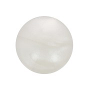 Cabochon rotondo in resina 10 mm - Bianco perlato x1|raw }}