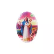 Cabochon Maria e Gesù  18x13 mm