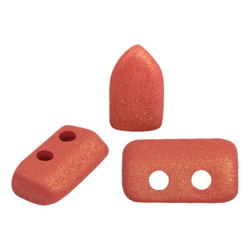 Perle vetro Piros® da Puca® 2x5 mm - Trendy Sienna Mat x10g