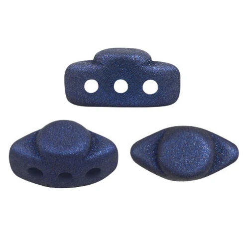 Perle di vetro Volos® da Puca® 4x8 mm - Trendy Night Blue Mat x10g