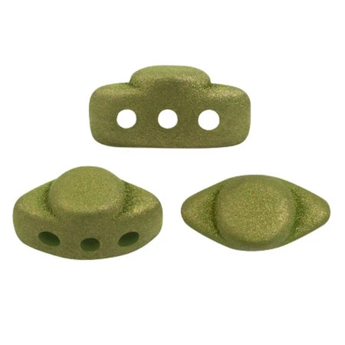 Perle di vetro Volos® da Puca® 4x8 mm - Trendy Light Olive Mat x10g