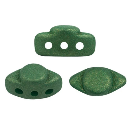 Perles en verre Volos® par Puca® 4x8 mm - Trendy Fern Green Mat x10g
