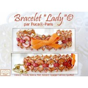 Perle di vetro Volos® da Puca® 4x8 mm - Trendy Sienna Mat x10g