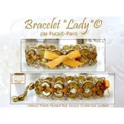 Perle di vetro Volos® da Puca® 4x8 mm - Trendy Mustard Mat x10g