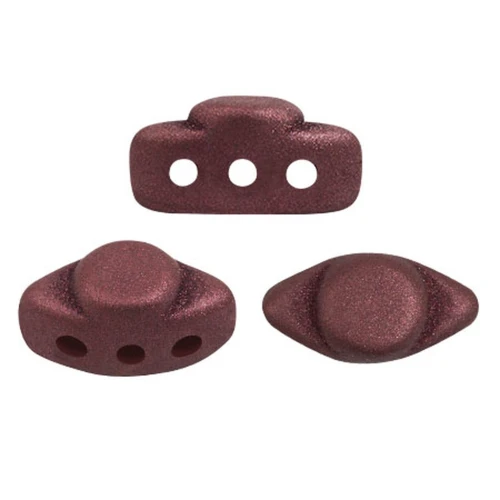 Perle di vetro Volos® da Puca® 4x8 mm - Trendy Wine Lees Mat x10g