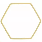 Anelli di montaggio e tessitura esagonali 30x33 mm - Oro x25