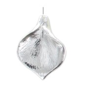 Ciondolo petalo 17 mm Placcatura argento fino