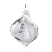 Ciondolo petalo 17 mm Placcatura argento fino
