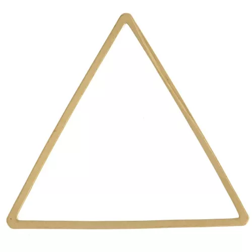 Anelli di montaggio e tessitura a triangolo 25x29 mm - Ottone non trattato x25