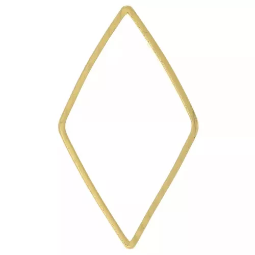 Anelli di tessitura e montaggio con diamante 23x13 mm - Oro x25