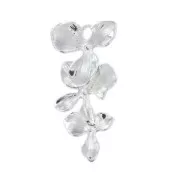 Pendente grappolo di fiori 32 mm Placcatura argento fino