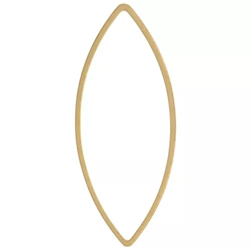 Anelli di montaggio e tessitura 41x17 mm - Ottone grezzo x25