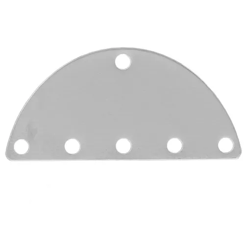 Distanziatore a mezzaluna per candele 12x25 mm multiforo - Argento x1