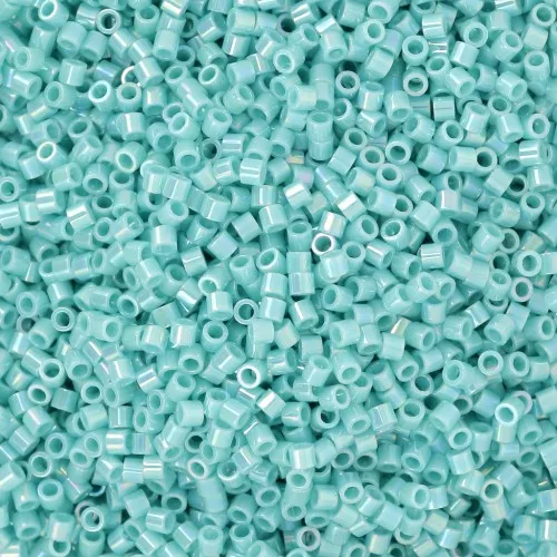Miyuki Delica 15/0 DBS0166 - Opaque Turquoise Green AB x5g