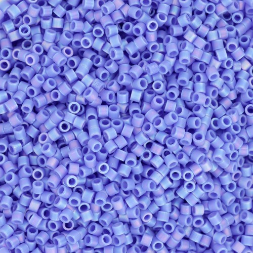 Miyuki Delica 15/0 DBS1597 - Opaque Cyan Blue AB Mat x5g