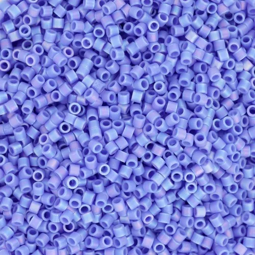 Miyuki Delica 15/0 DBS1597 - Opaque Cyan Blue AB Mat x5g