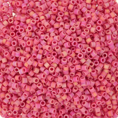 Miyuki Delica 15/0 DBS0874 - Opaque Red AB Mat x5g