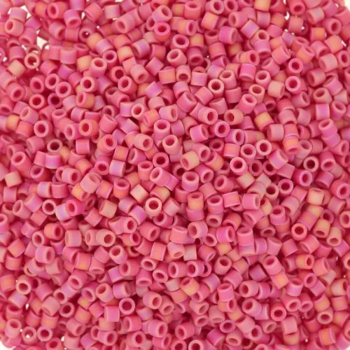 Miyuki Delica 15/0 DBS0874 - Opaque Red AB Mat x5g