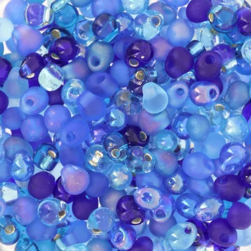 Mix Mini-gouttes Miyuki 3.4 mm DP-MIX-17 - Blueberry Pie x8g