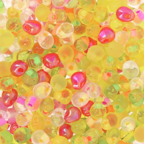 Mix Mini-gouttes Miyuki 3.4 mm DP-MIX-06 - Flamingo Road x8g