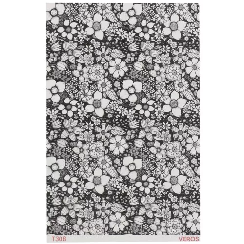 Foglio di trasferimento VeroS 13,5x9 cm - Carta idrosolubile per pasta polimerica - N°308 x1
