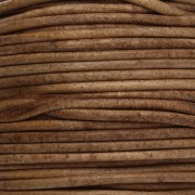 Cordoncino in pelle da 1,5 mm - Vintage marrone chiaro x 20 m