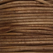 Cordoncino in pelle da 1,5 mm - Vintage marrone chiaro x 20 m