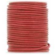 Cordoncino in pelle 2 mm - Rosso Vintage x20m|raw }}